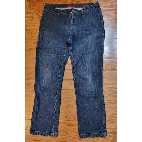 Banana Republic Limited Edition Red Label Dark Straight Leg Jeans Size 30/10 - Picture 1 of 13